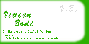 vivien bodi business card